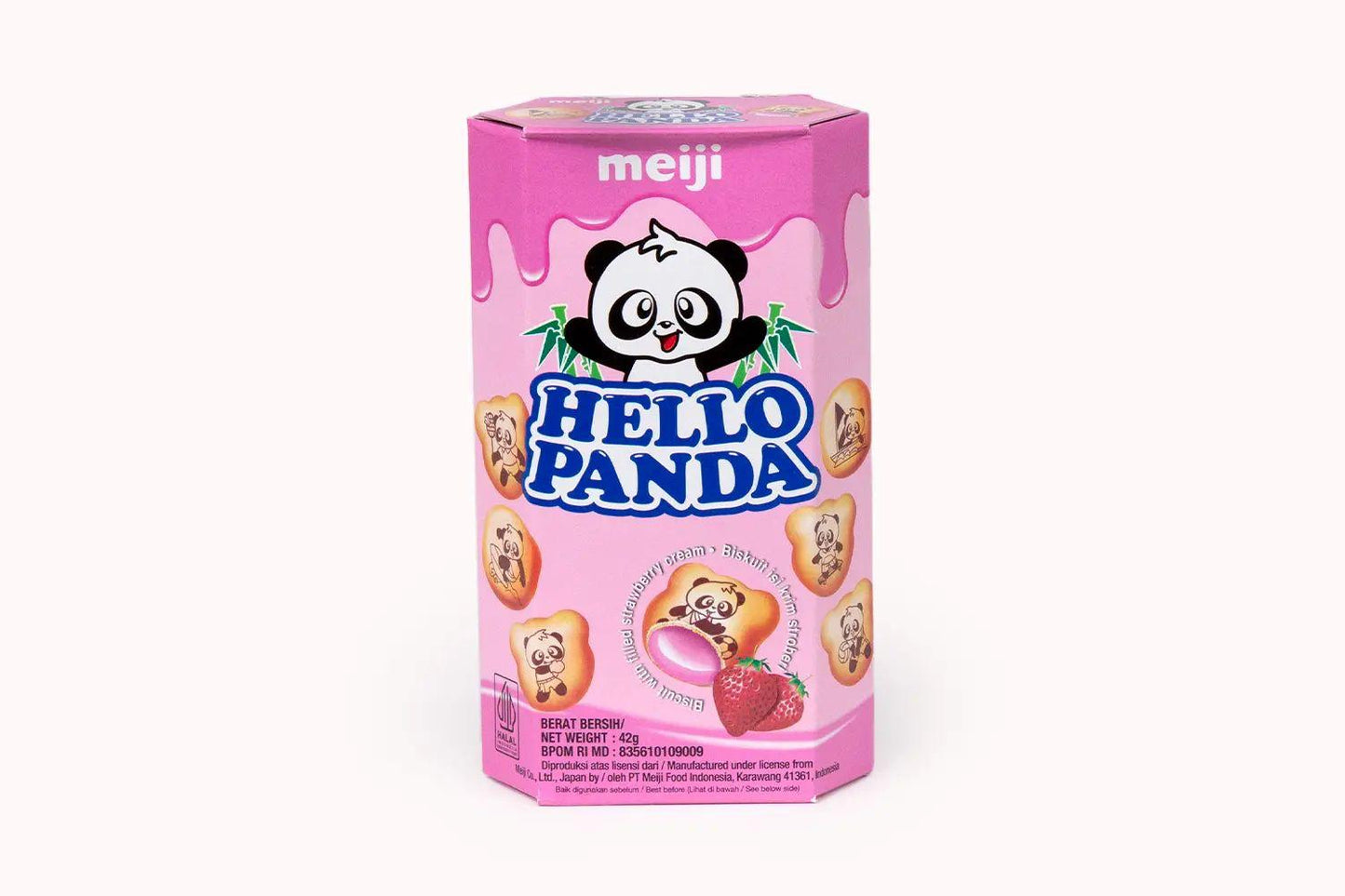 Meiji Hello Panda Strawberry Biscuits – 50 g