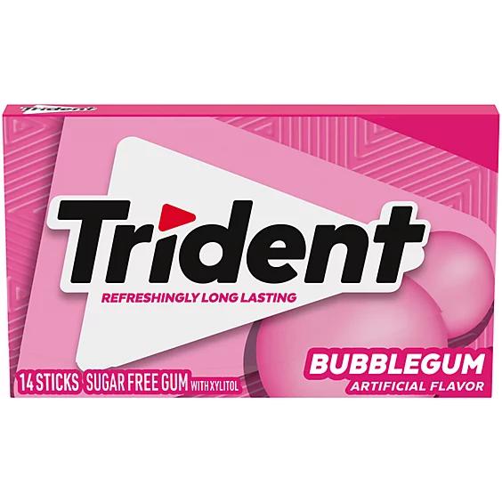 Trident Bubblegum Sugar-Free Gum – 27 g