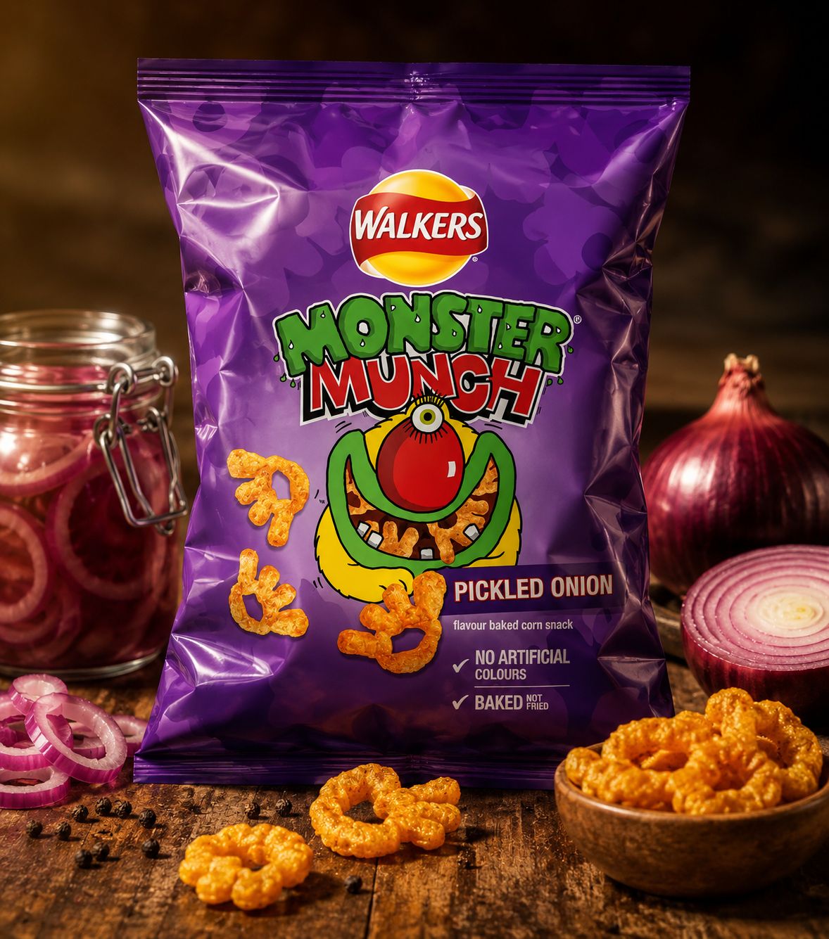 Walkers Monster Munch Pickled Onion 21G UK