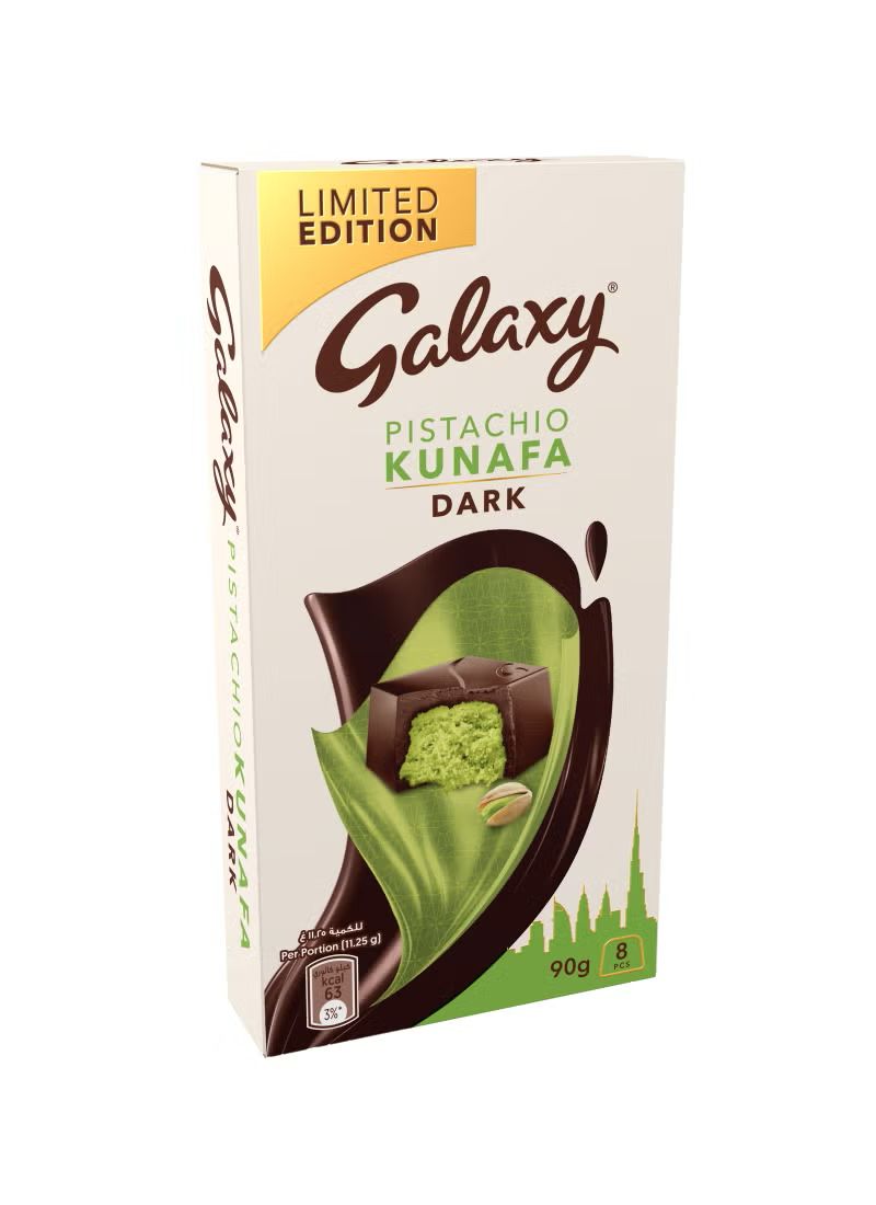 Galaxy Pistachio Dark Chocolate Kunafa Bar – 90 g