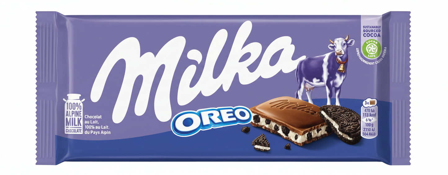 Milka Oreo Chocolate Bar – 100 g