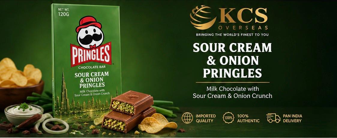 Dune Bliss Sour Cream&Onion Pringles Chocolate 120G Dubai