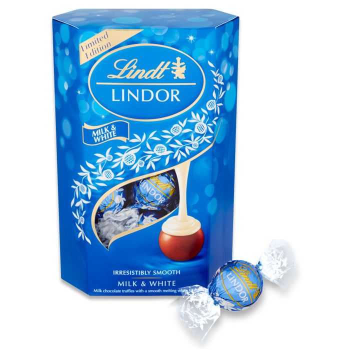 Lindt Lindor Milk & White Chocolate Truffles – 200 g
