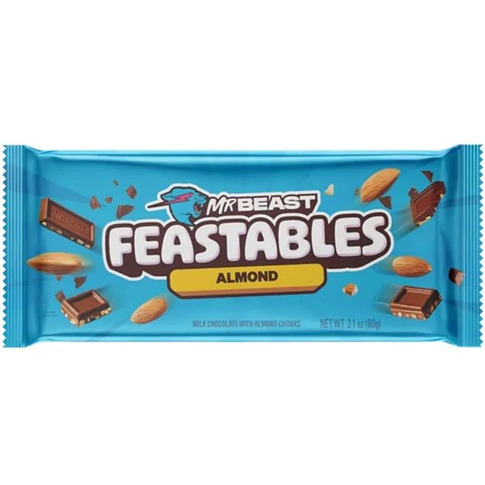 MrBeast Feastables Almond Chocolate Bar – 60 g