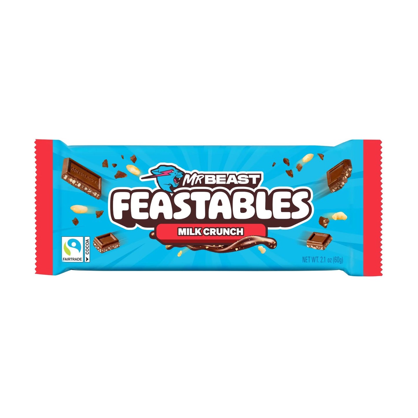 MrBeast Feastables Milk Crunch Chocolate Bar – 60 g