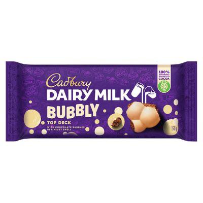Cadbury Dairy Milk Bubbly Top Deck Chocolate Bar