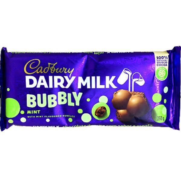 Cadbury Dairy Milk Mint Bubbly – 87 g