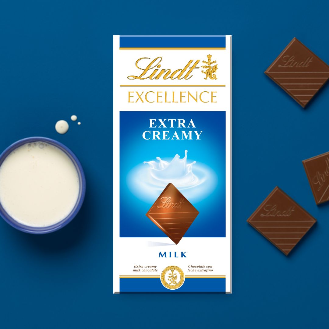 Lindt Excellence Extra Creamy Milk Chocolate 100 g