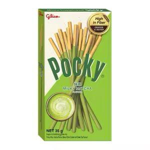 Pocky Milky Matcha Biscuit Sticks – 35 g
