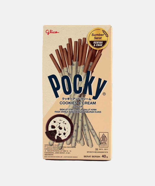 Pocky Cookies & Cream Biscuit Sticks – 40 g