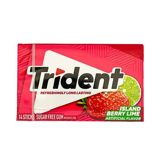Trident Island Berry Lime Sugar-Free Gum – 27 g