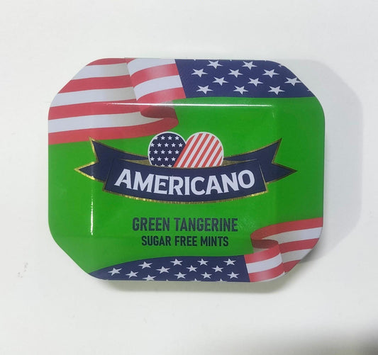 Americano Green Tangerine Sugar-Free Mints – 14 g