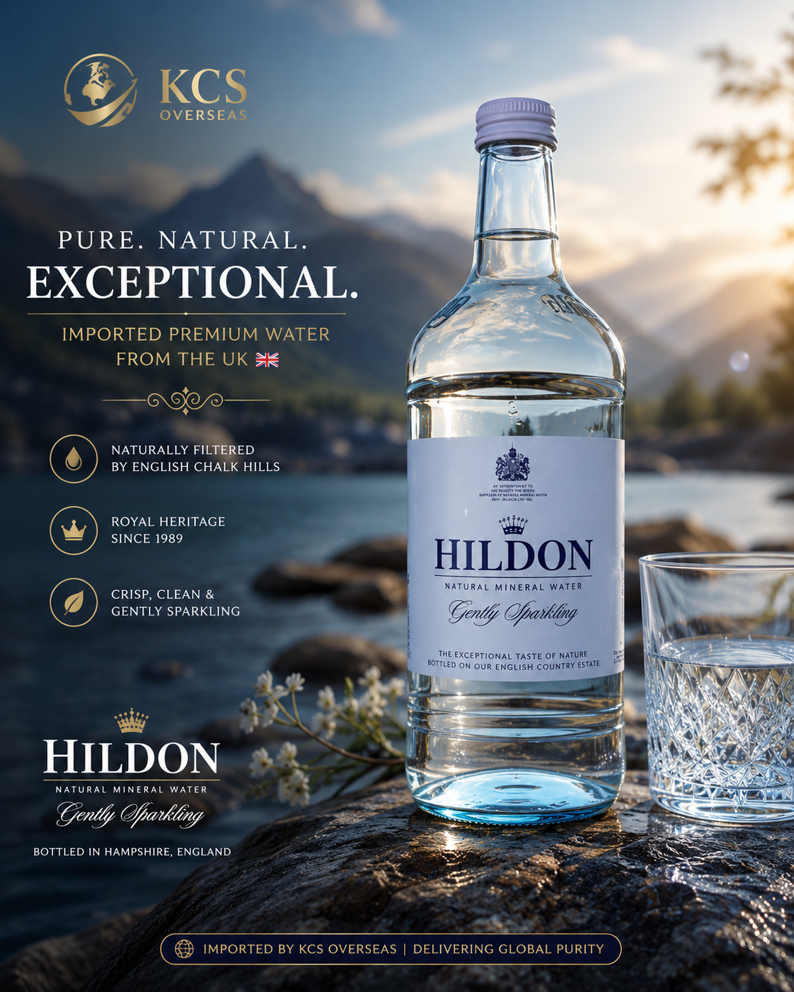 Hildon Sparkling Water 750ML UK