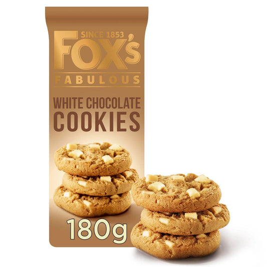 Fox’s Fabulous White Chocolate Cookies – 180 g