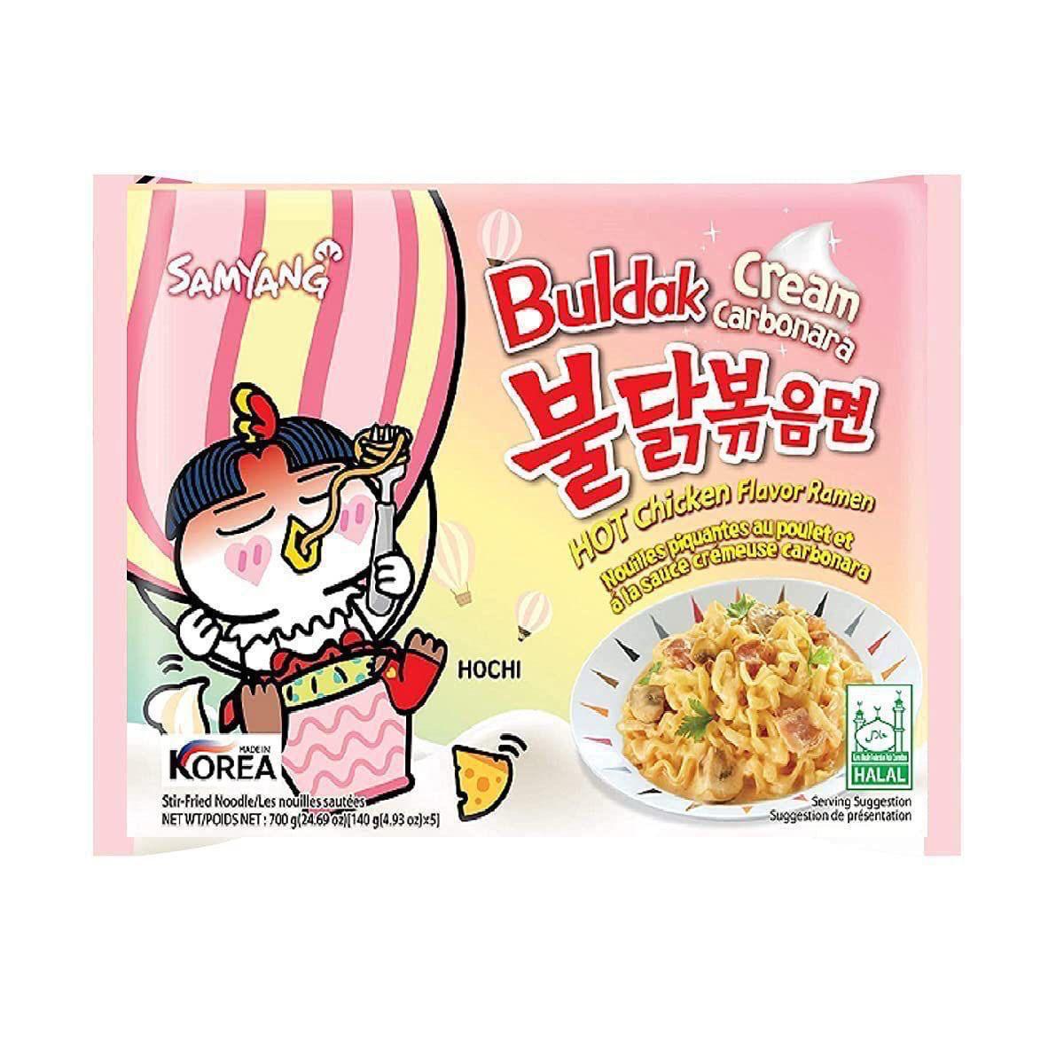 Samyang Buldak Carbonara Cream Ramen Noodles – 140 g