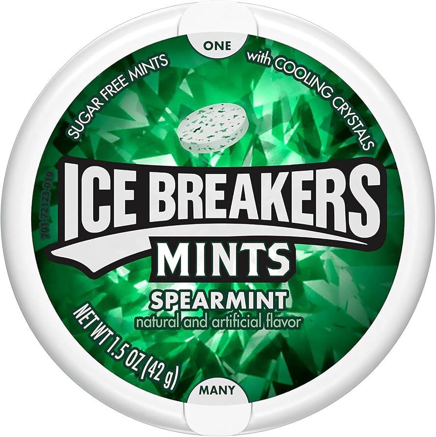 Ice Breakers Spearmint Sugar-Free Gum – 42 g
