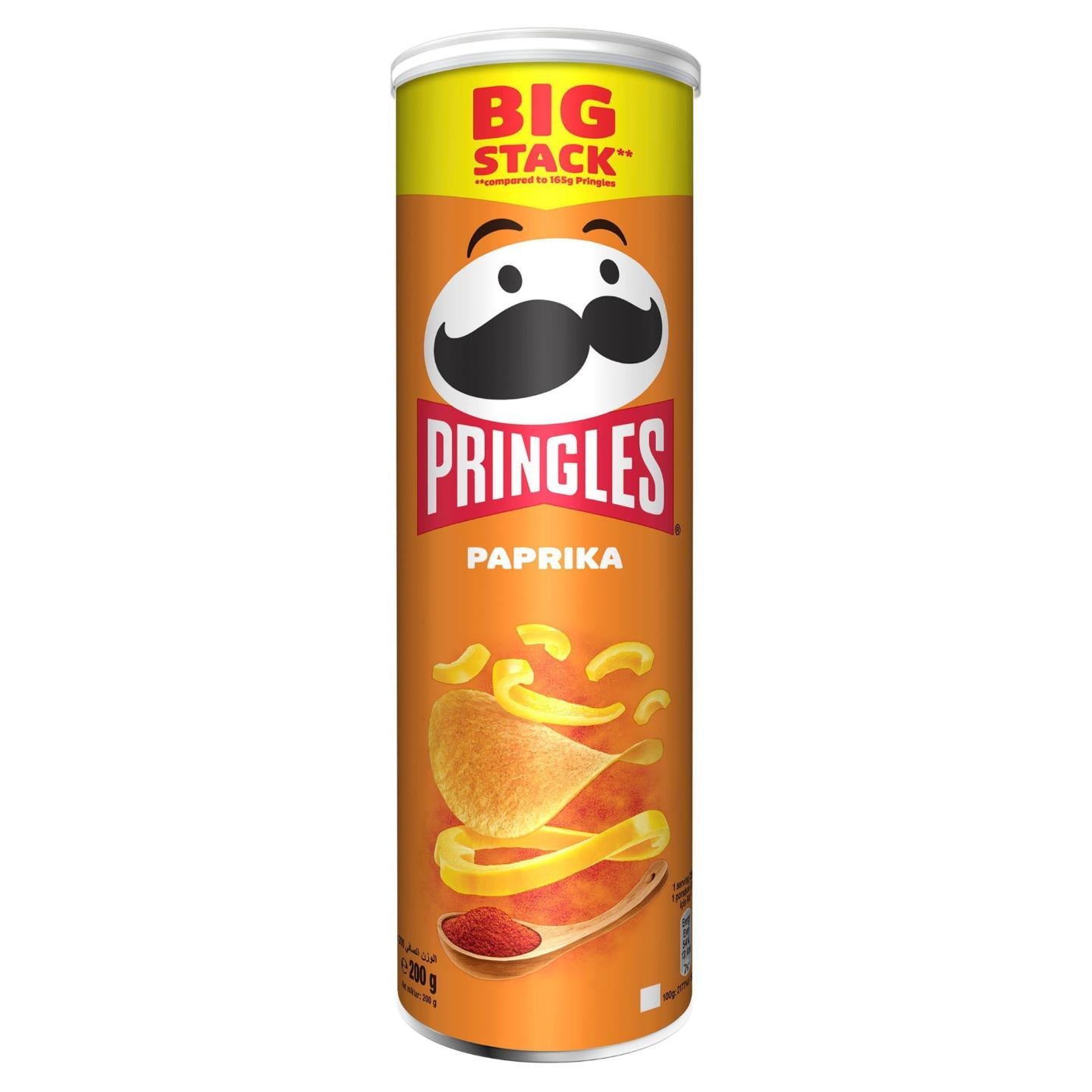Pringles Paprika Potato Crisps – 165 g