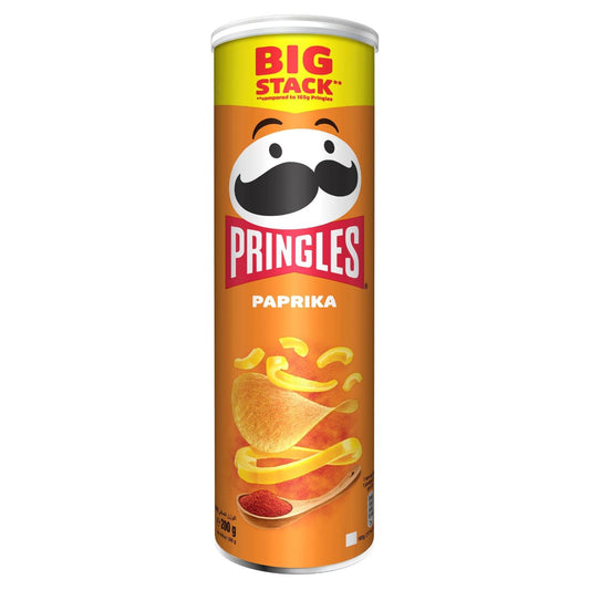 Pringles Paprika Potato Crisps – 165 g