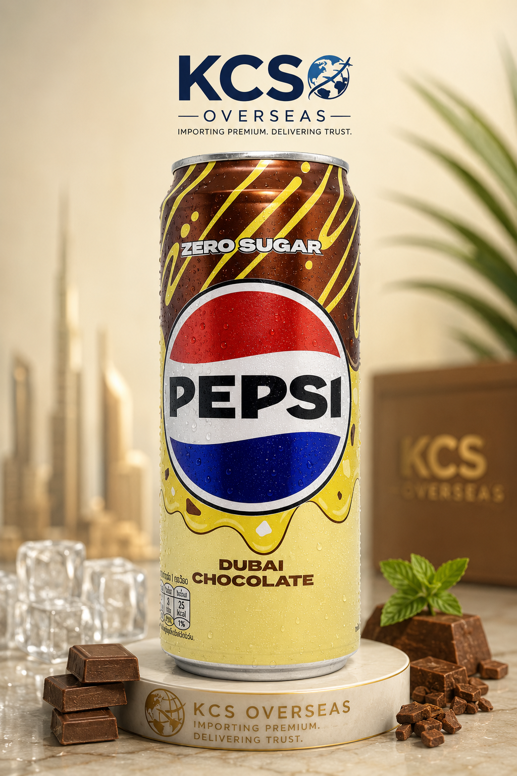 Pepsi Zero Sugar Dubai Kunafa flavoured Drink
*Limited Edition*