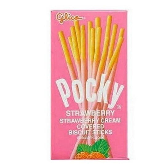 Pocky Strawberry Cream Biscuit Sticks – 45 g