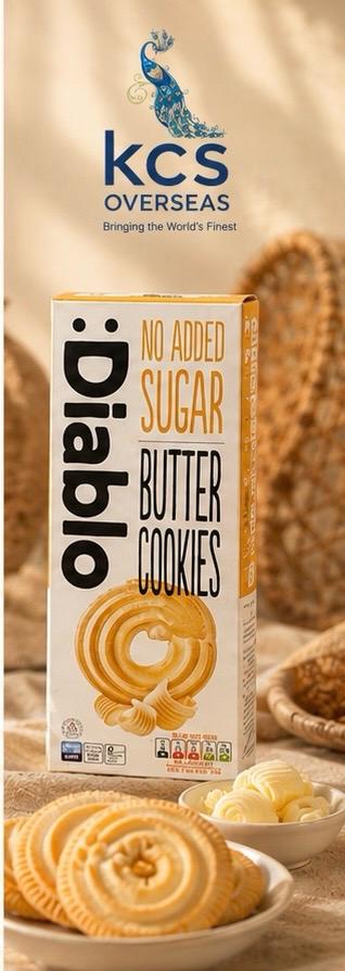 Diablo No Added Sugar Butter Cookies 180G UK