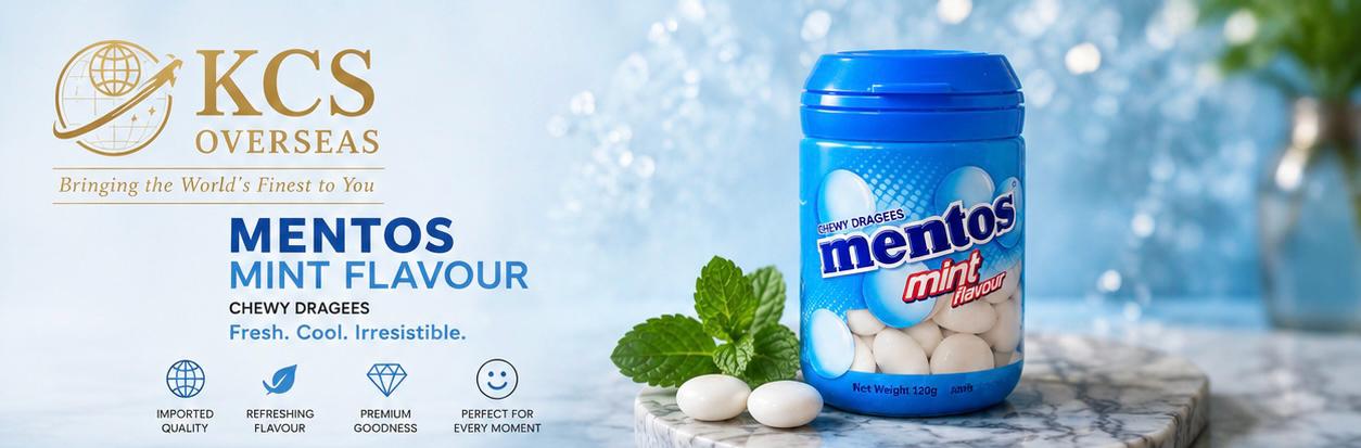 Mentos Mint Chewy Dragees 120G