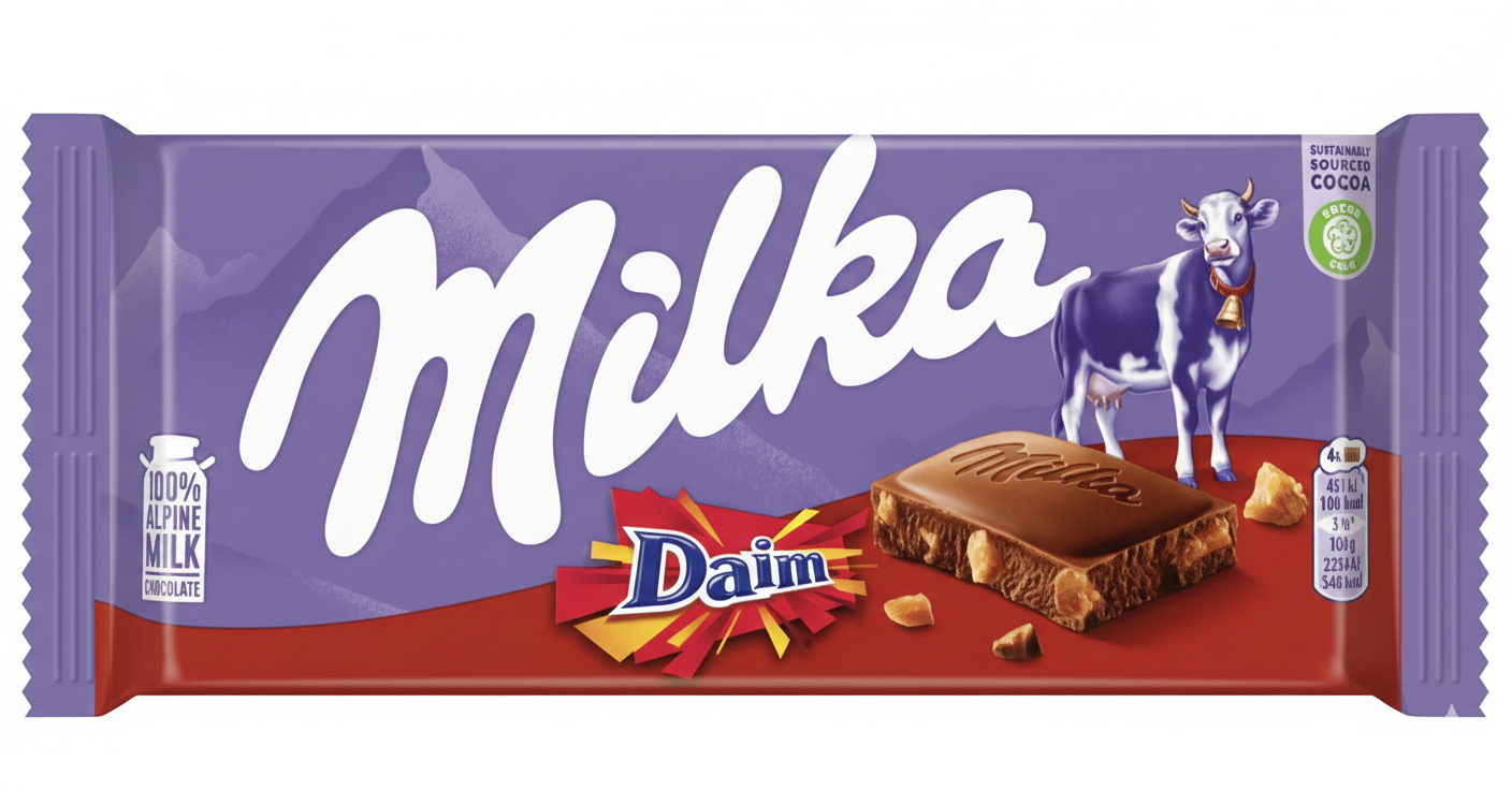 Milka Daim Chocolate Bar – 100 g