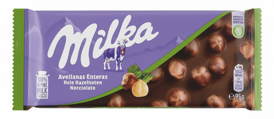 Milka Hazelnut Chocolate Bar – 95 g