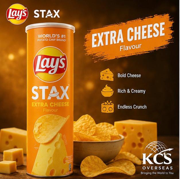 Lays Stax Extra Cheese 135G