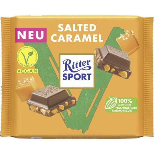 Ritter Sport Salted Caramel Chocolate Bar – 100 g