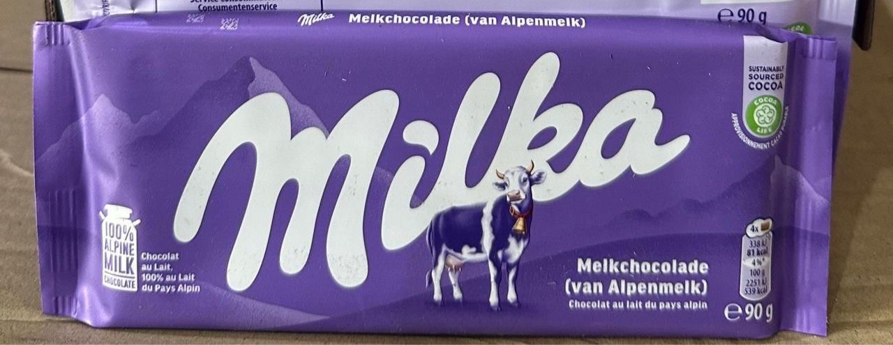 Milka Alpine Milk Chocolate Bar – 90 g