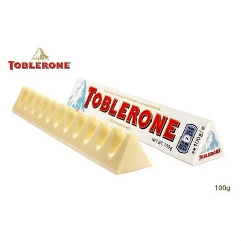 Toblerone White Chocolate Bar – 100 g
