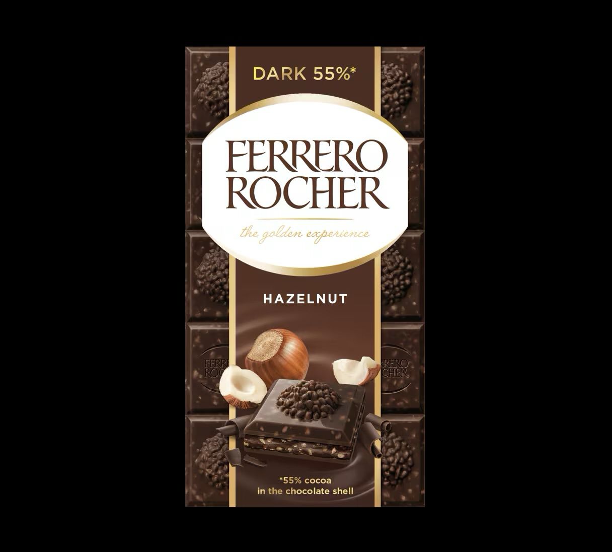 Ferrero Rocher Dark 55% Chocolate Bar – 90 g