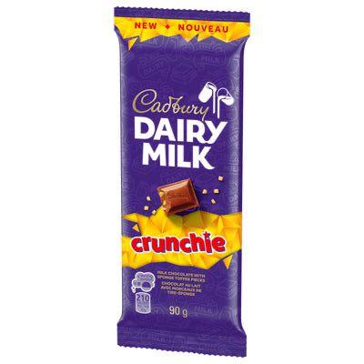 Cadbury Dairy Milk Crunchie Chocolate Bar – 90 g